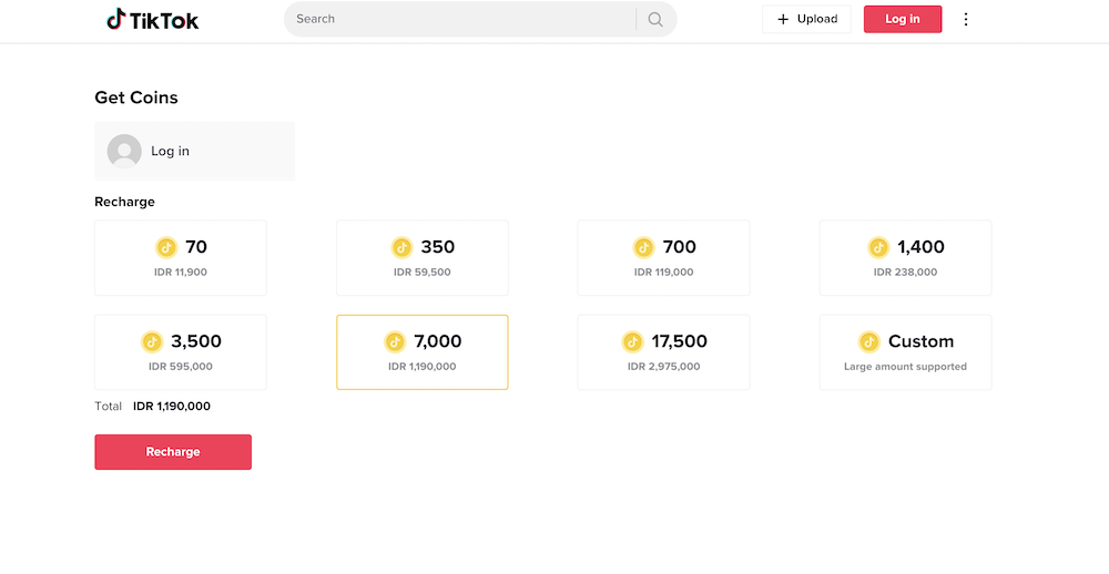 Koin TikTok Berapa Rupiah