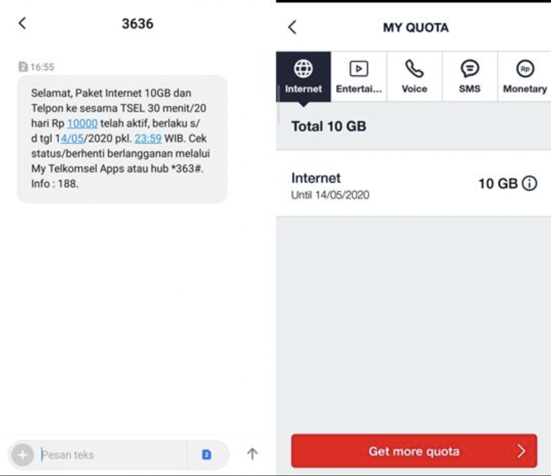 Cara Memaketkan Pulsa Telkomsel 10rb - 50rb
